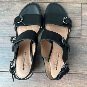 Madewell leather block heel sandals